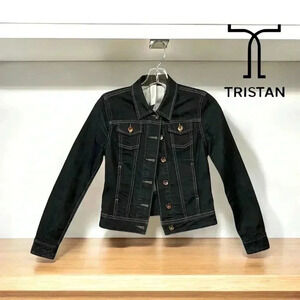 Tristan Black Jean Jacket